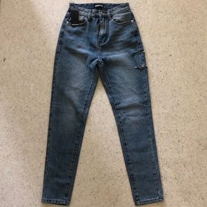 Denim High Waisted Mom Jeans